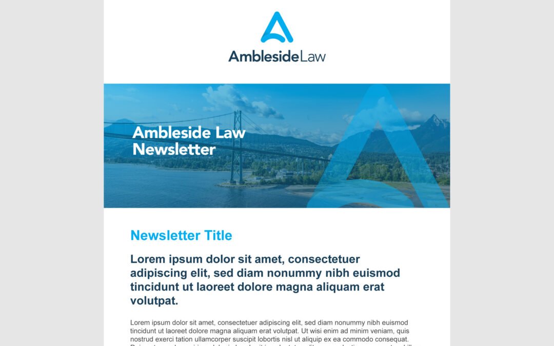 Law Firm Email Newsletter Design