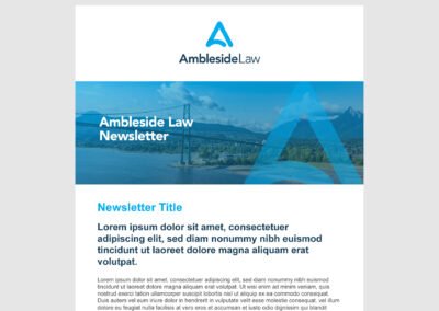 Law Firm Email Newsletter Design